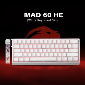 White Side Print Keycaps