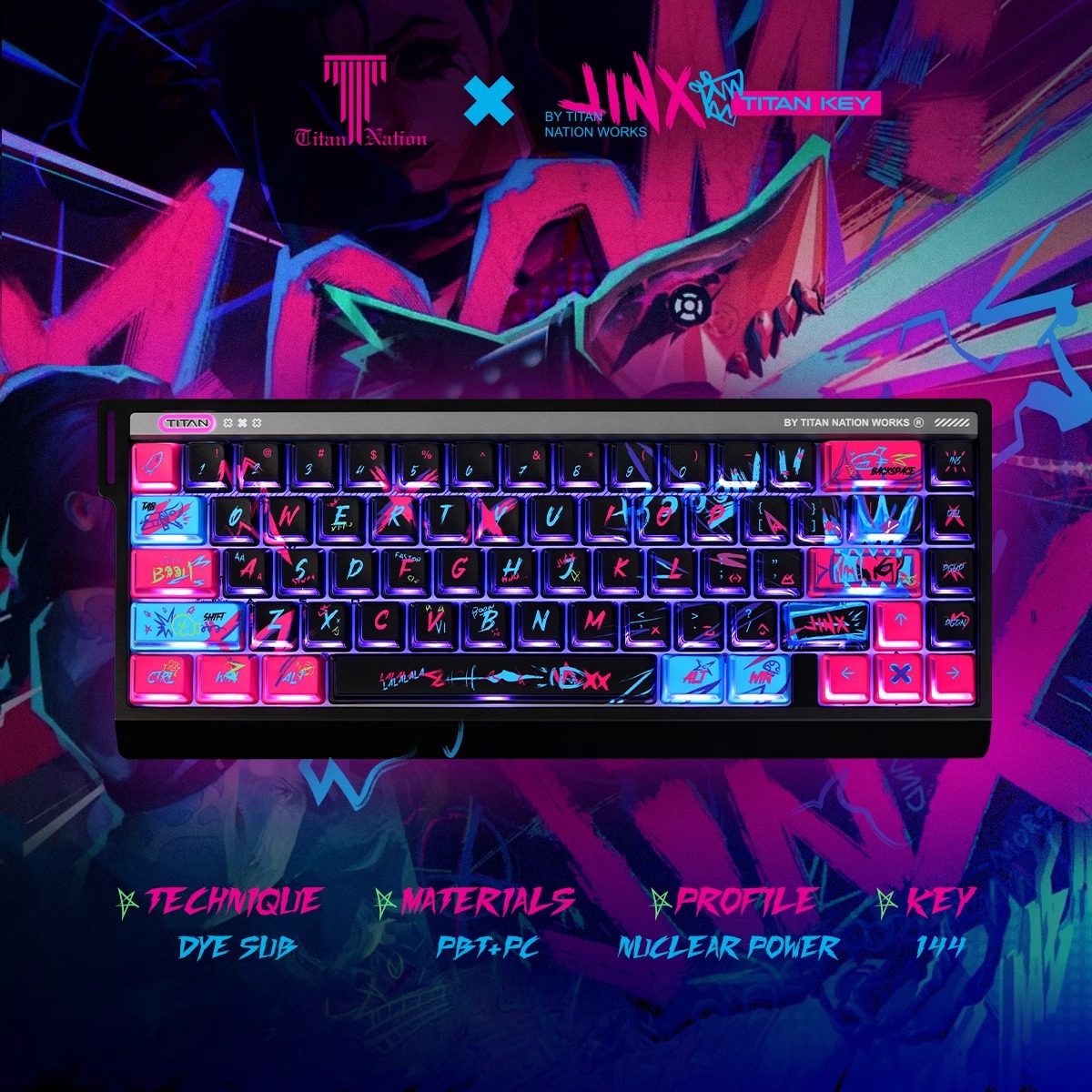 Arcane Jinx Keycaps