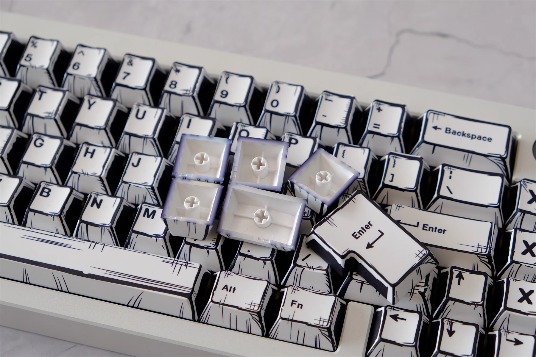 Comics PBT Keycaps