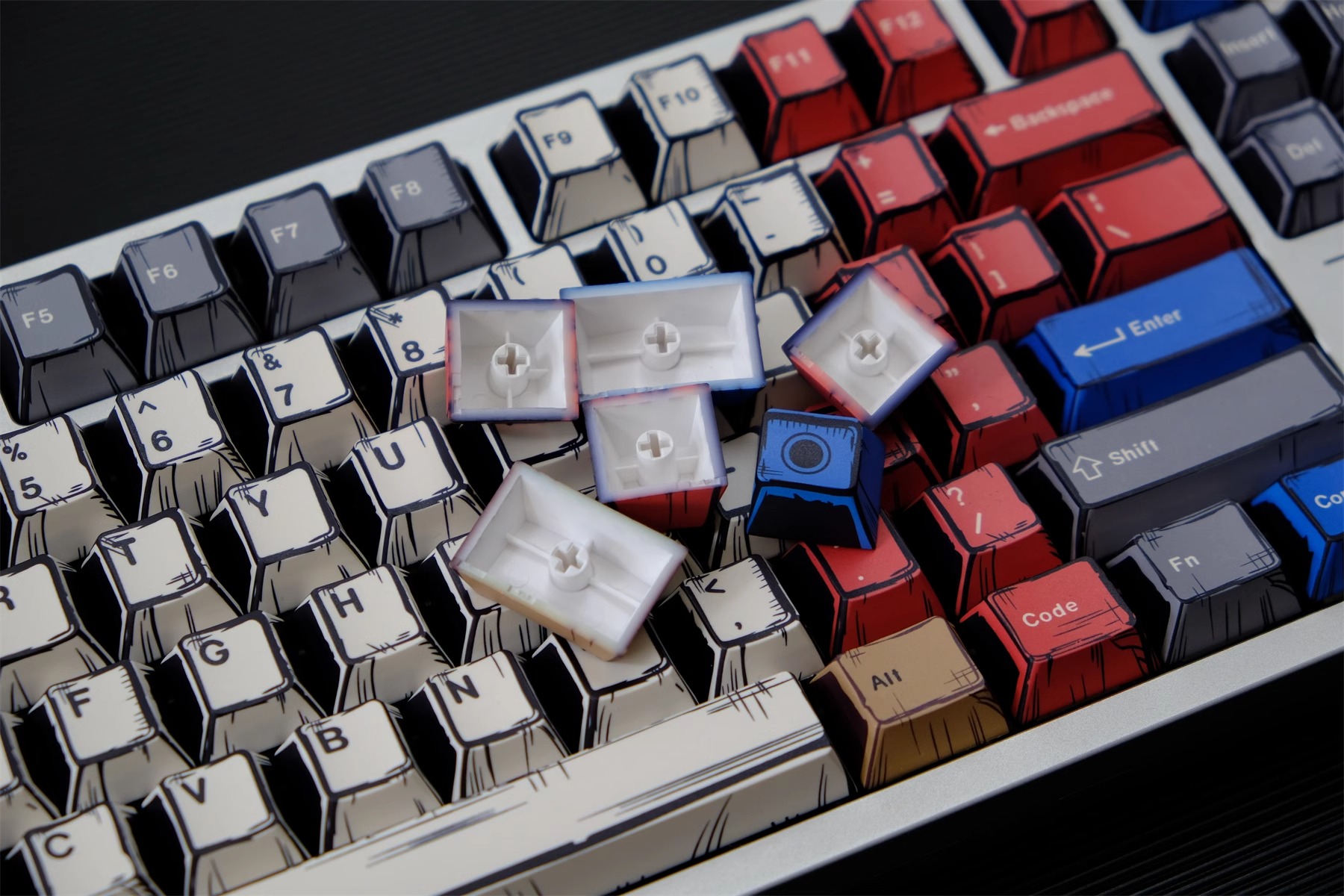 Comics Mixed Lights Keycaps