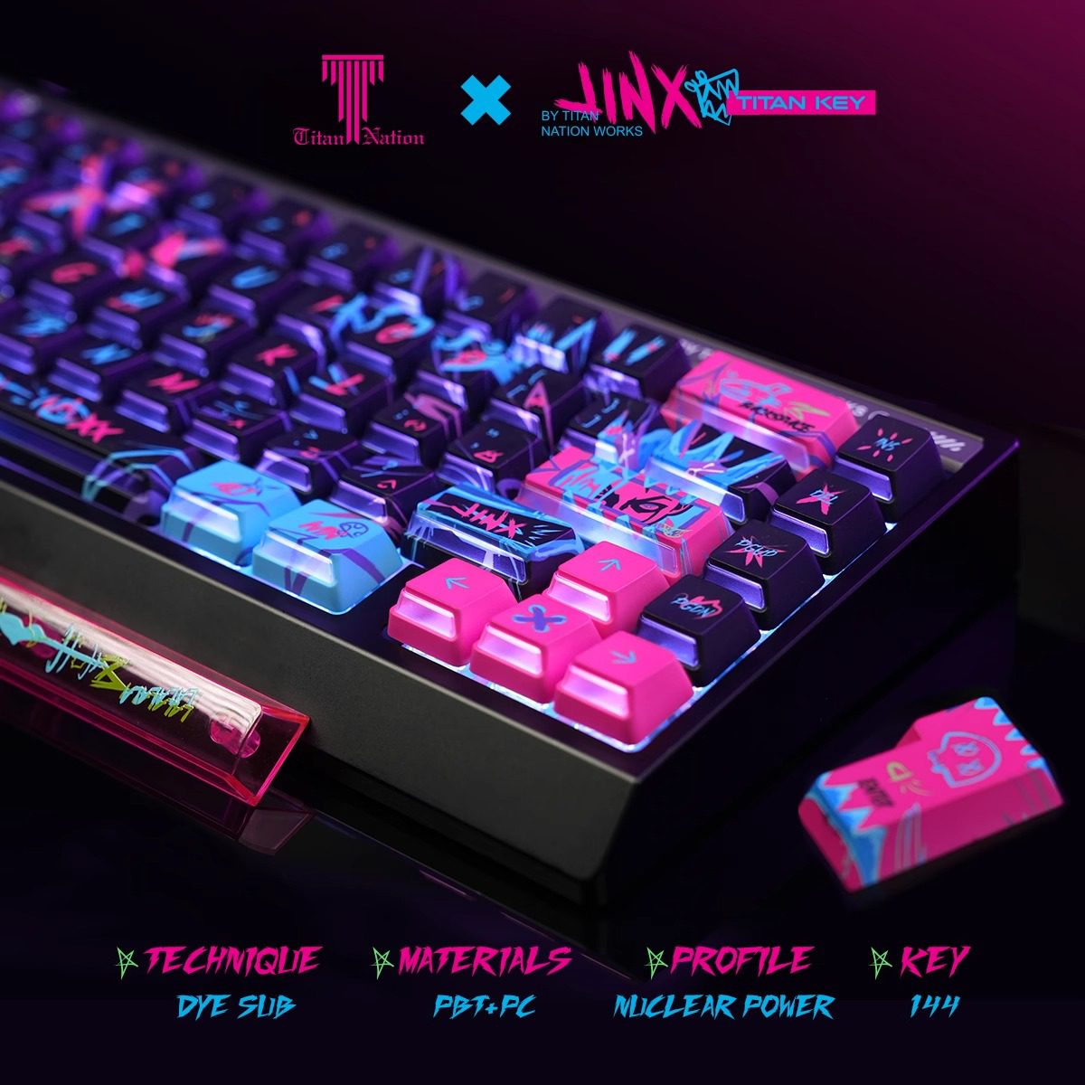 Arcane Jinx Keycaps