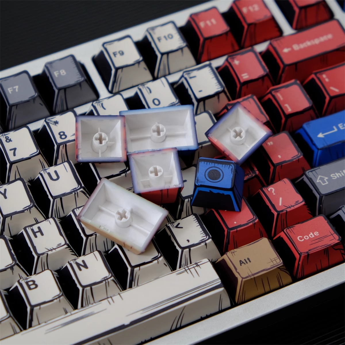 Comics Mixed Lights Keycaps