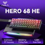 Black Red Gradient Contour Line Side-Engraved Keycaps