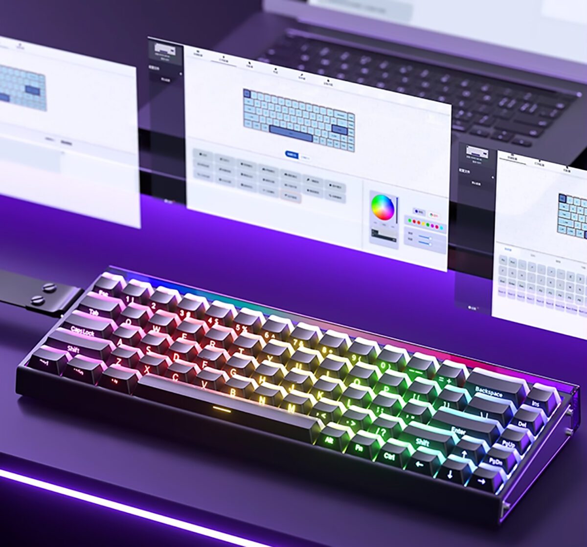 AULA HERO 68 HE 65% Magnetic Gaming Keyboard with 8K Polling