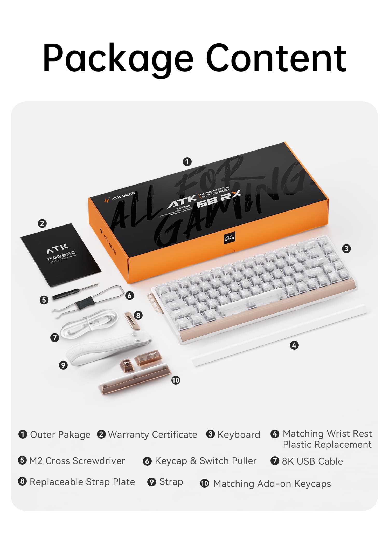 ATK 68 RX Hall Effect Keyboard