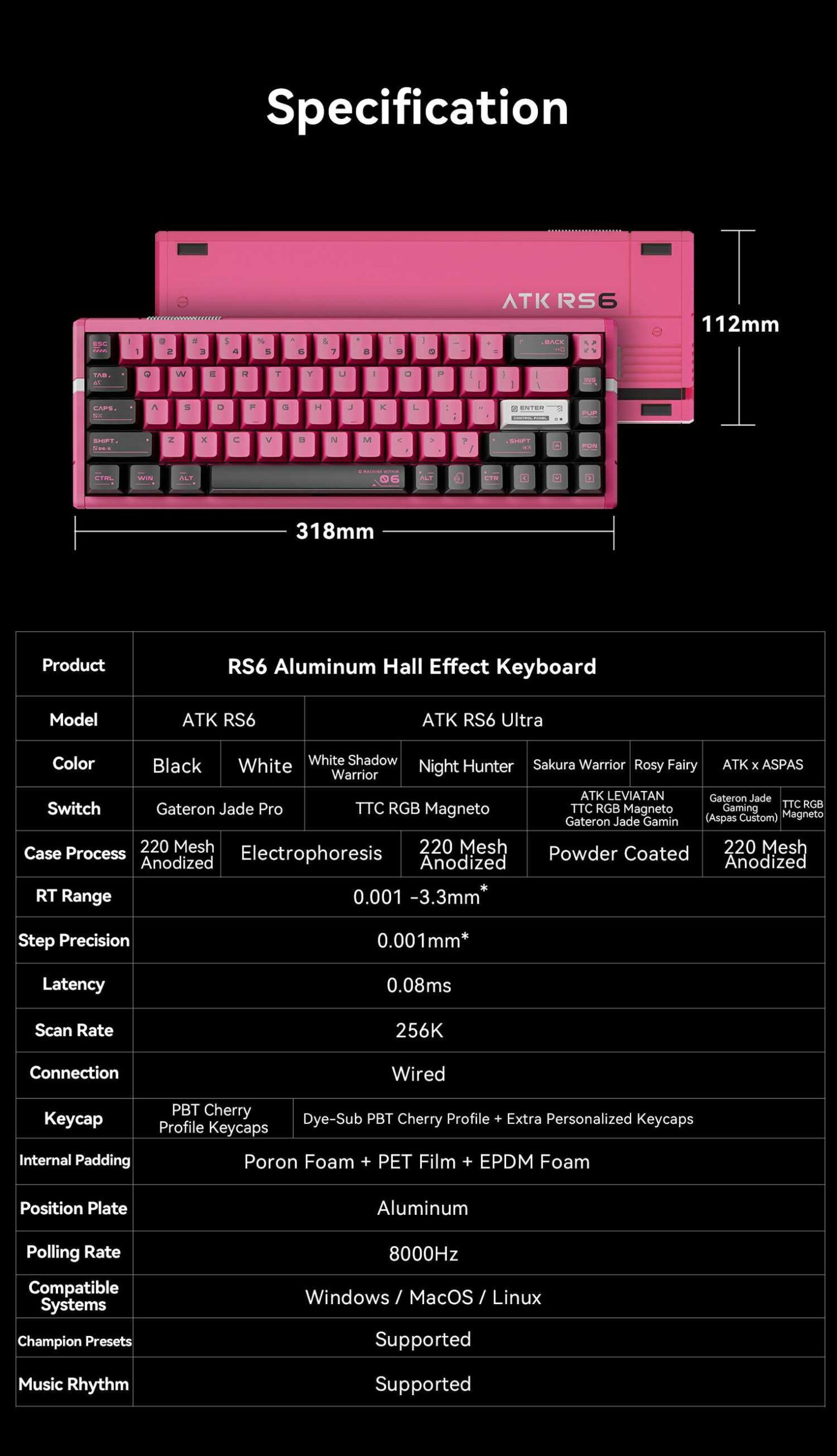 ATK RS6 Hall Effect Keyboard