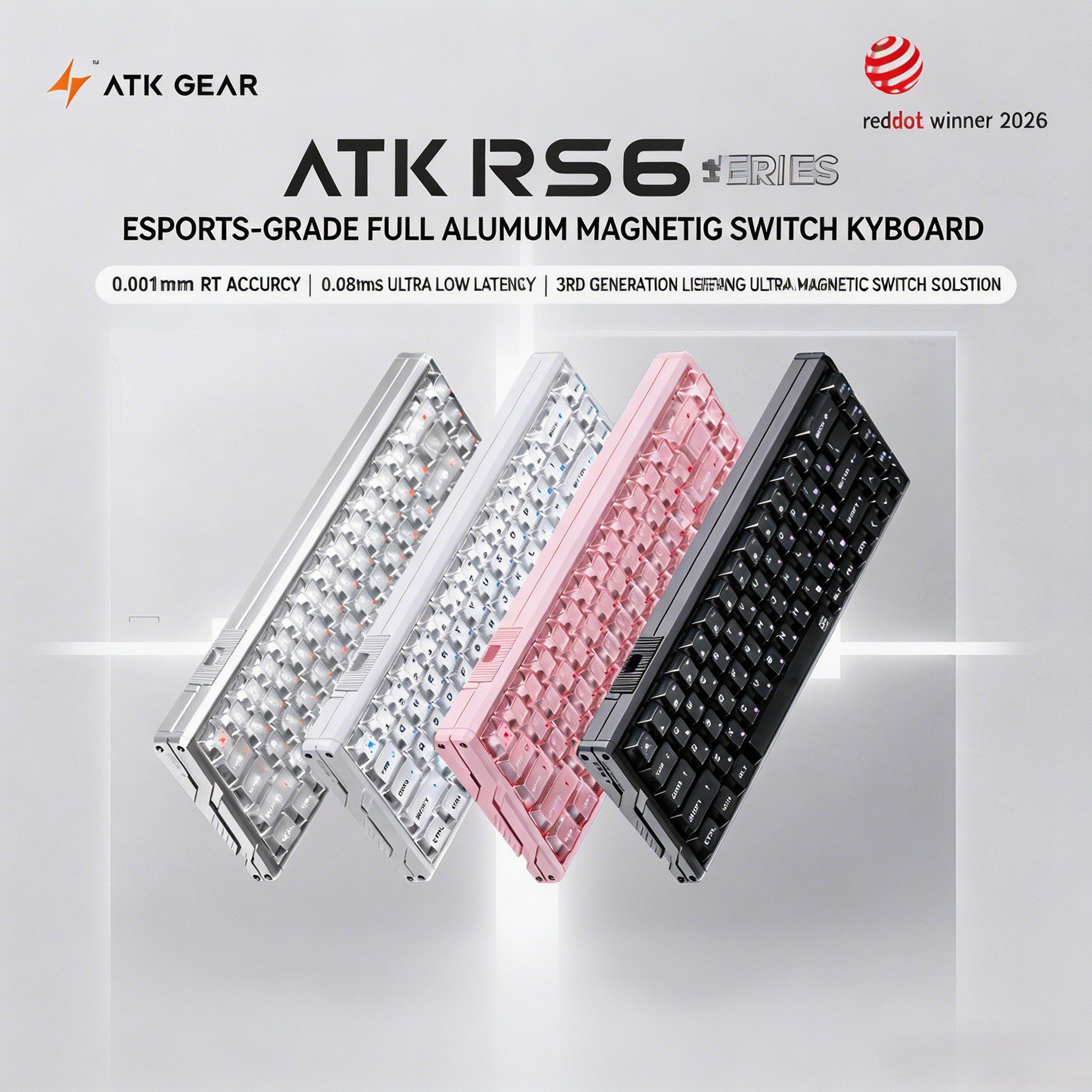 ATK RS6 Hall Effect Keyboard | 8K Polling & 0.28ms Latency
