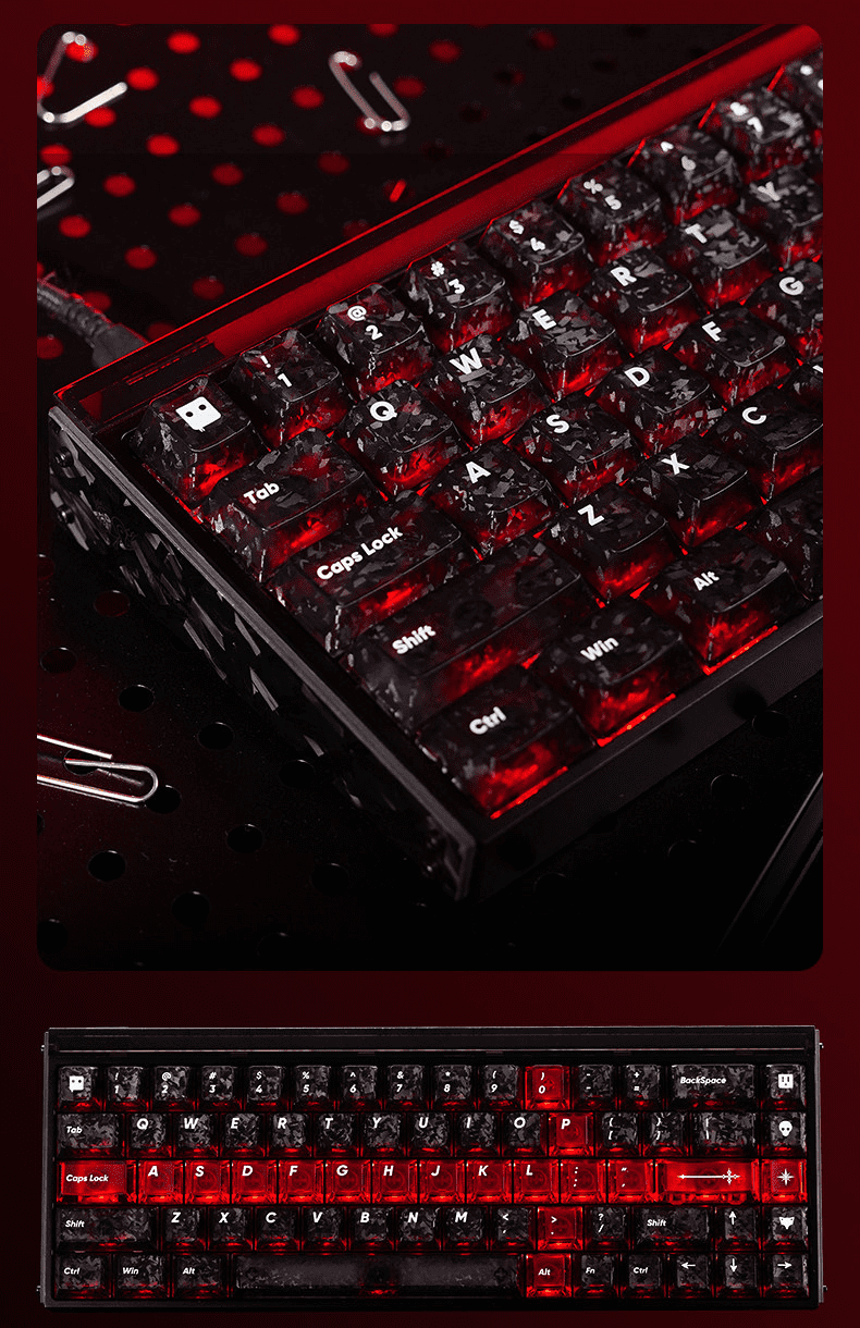 Titan Nation The Sword in the Stone Carbon Fiber Keycaps