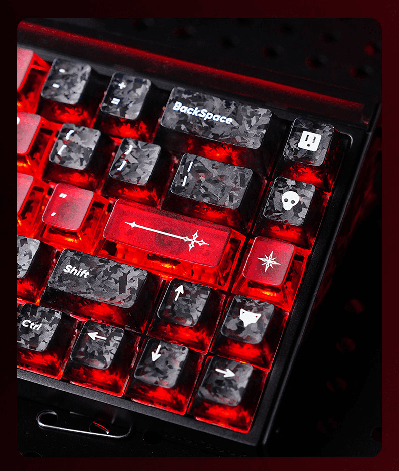 Titan Nation The Sword in the Stone Carbon Fiber Keycaps