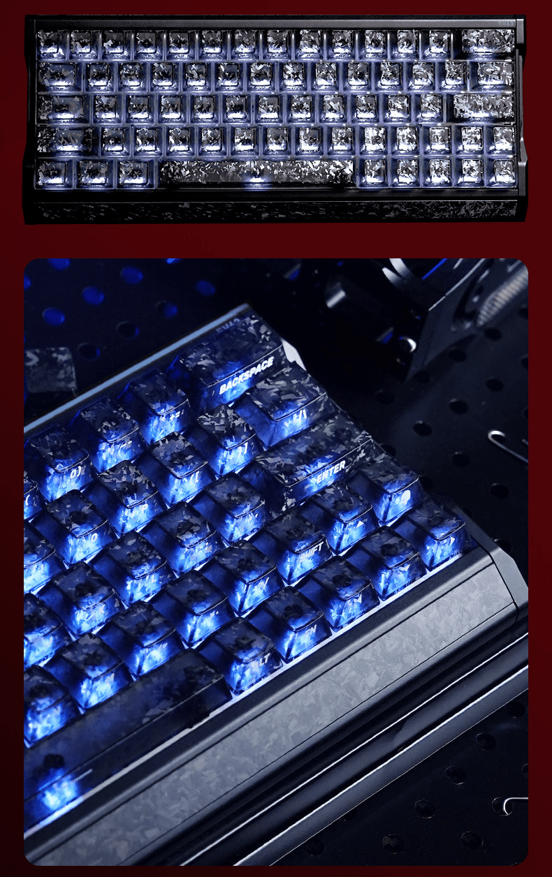 Titan Nation The Sword in the Stone Carbon Fiber Keycaps