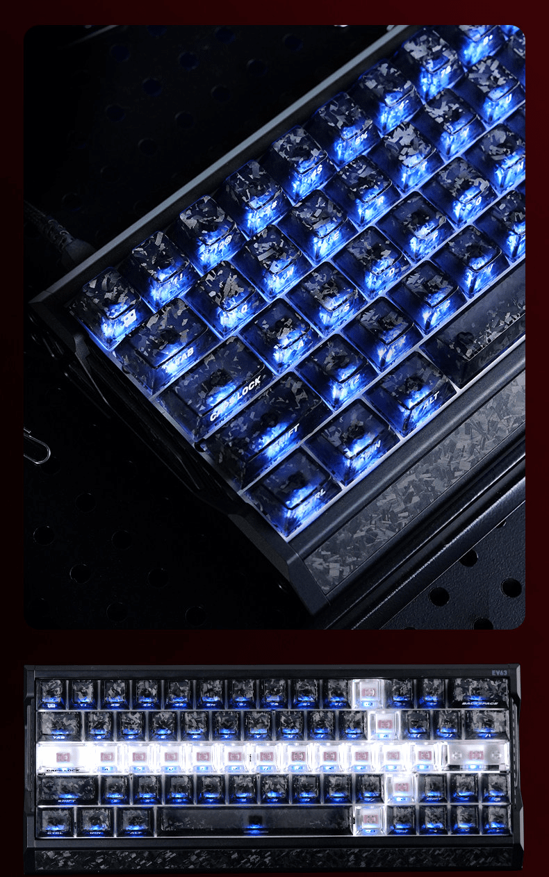 Titan Nation The Sword in the Stone Carbon Fiber Keycaps