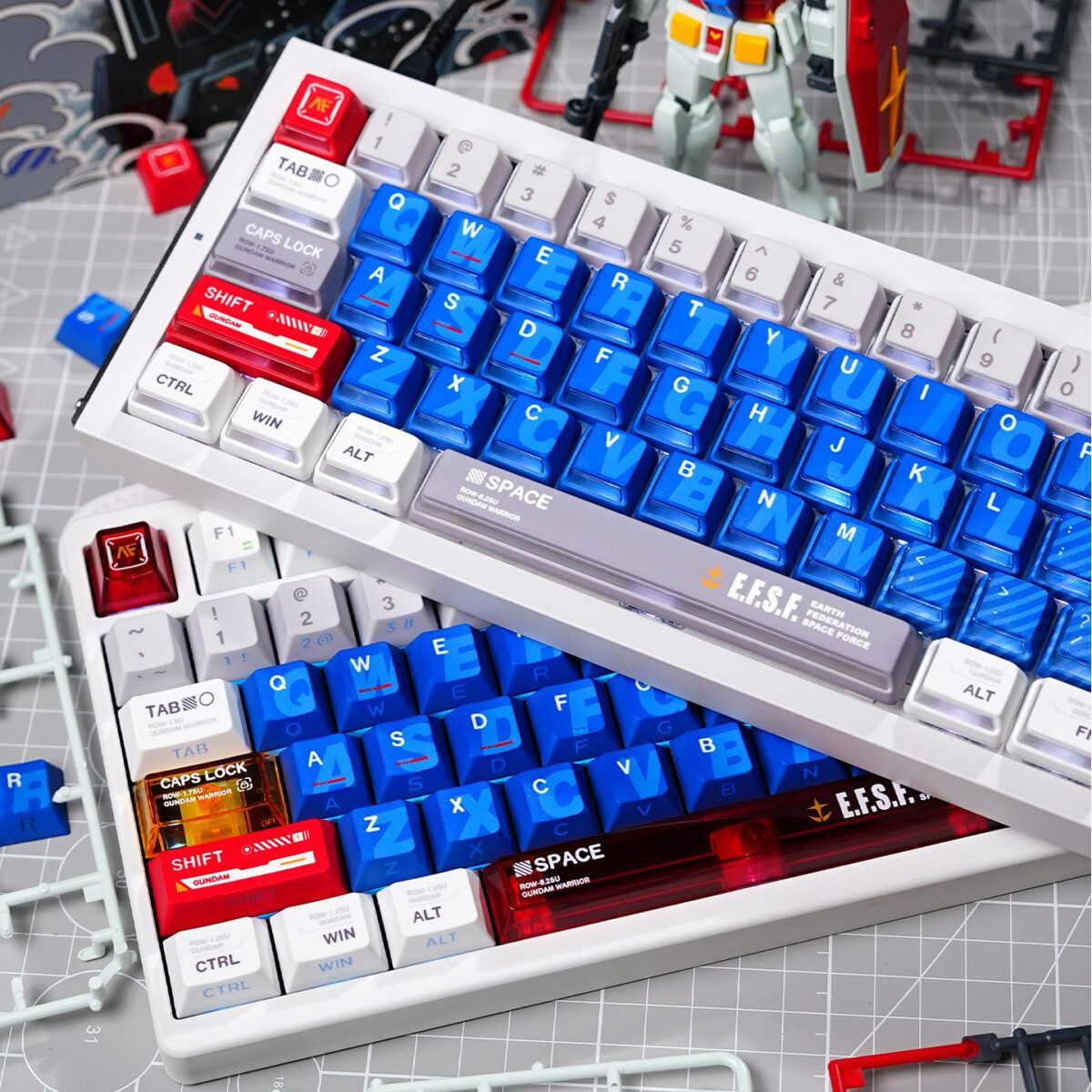 2 Gundam V2 Keycaps
