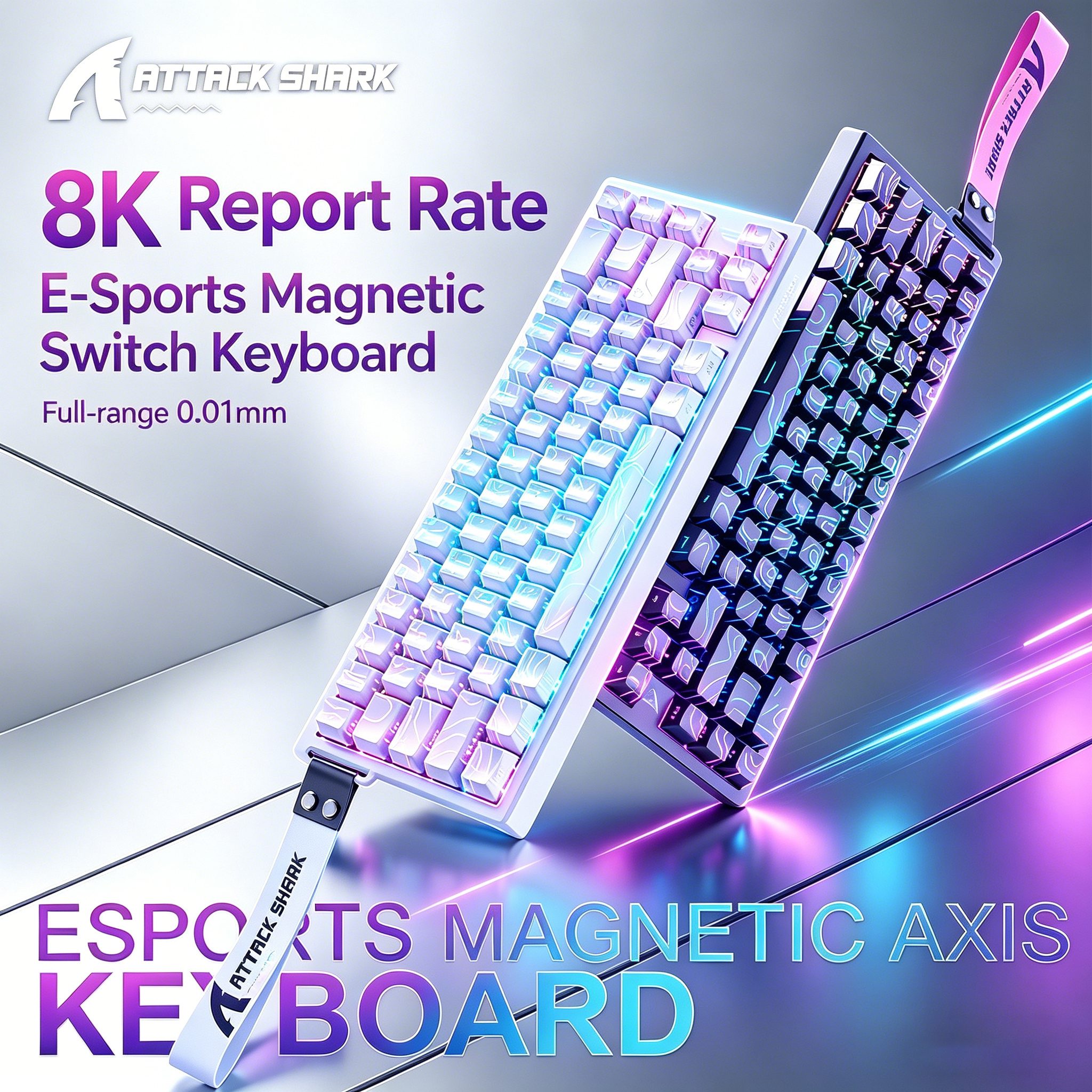 ATTACK SHARK X68 HE: 60% Hall Effect Keyboard Combo