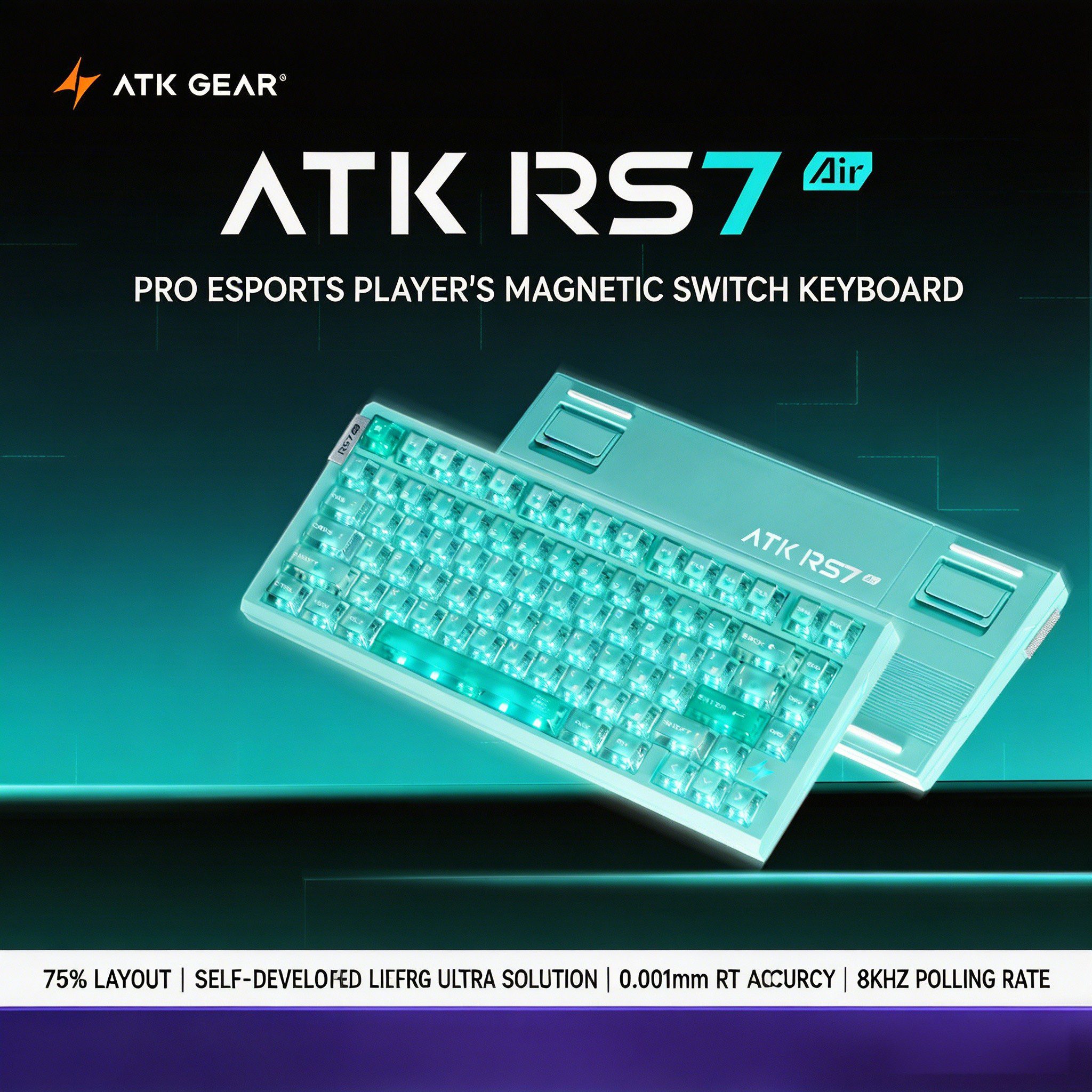 ATK RS7 Air: 0.001mm Rapid Trigger Hall Effect Keyboard