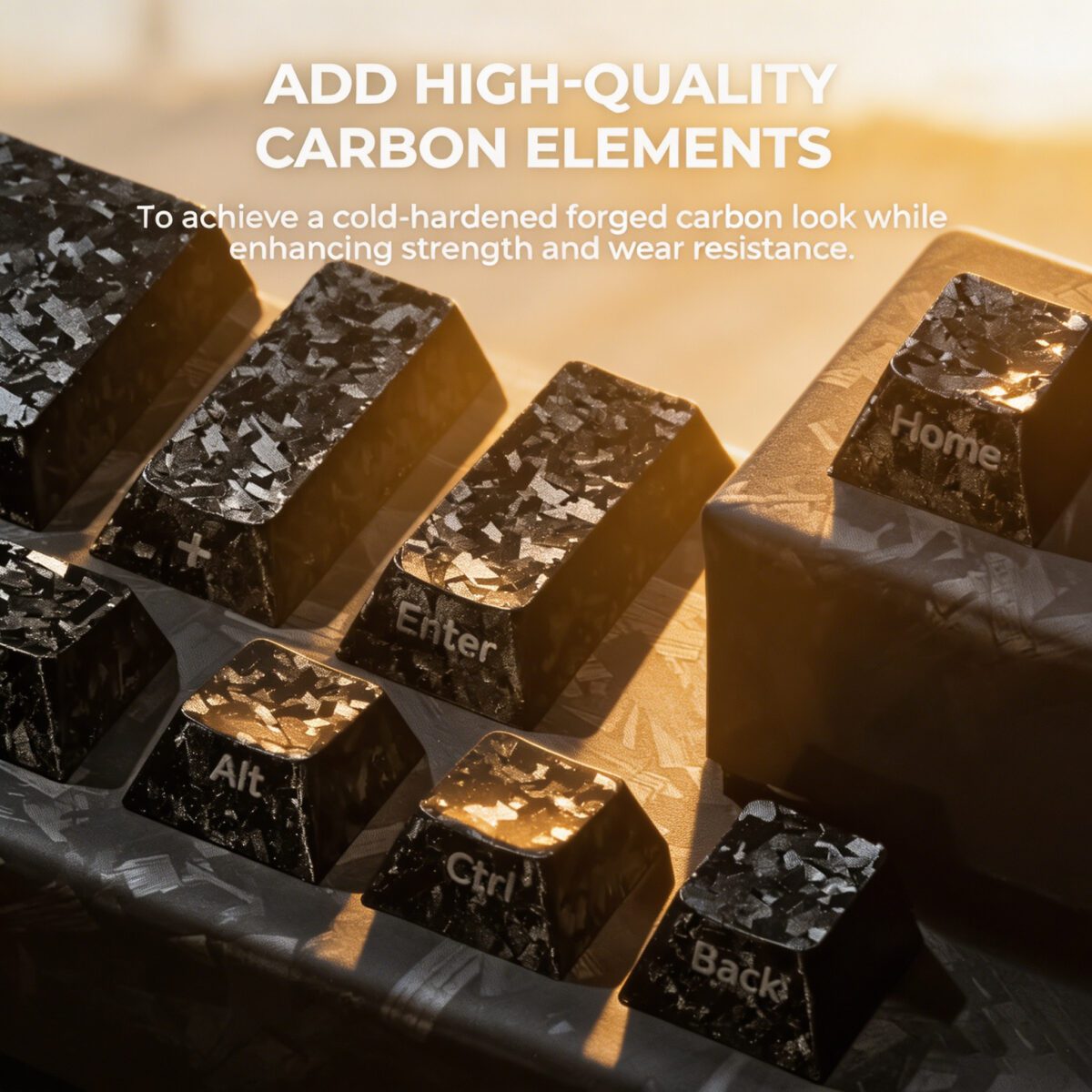 Carbon Fiber Keycaps