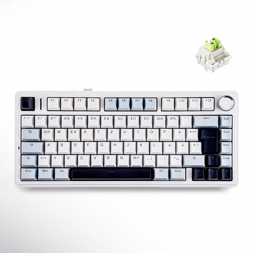 AULA F75 ISO-DE-Glacier Blue Reaper Schalter