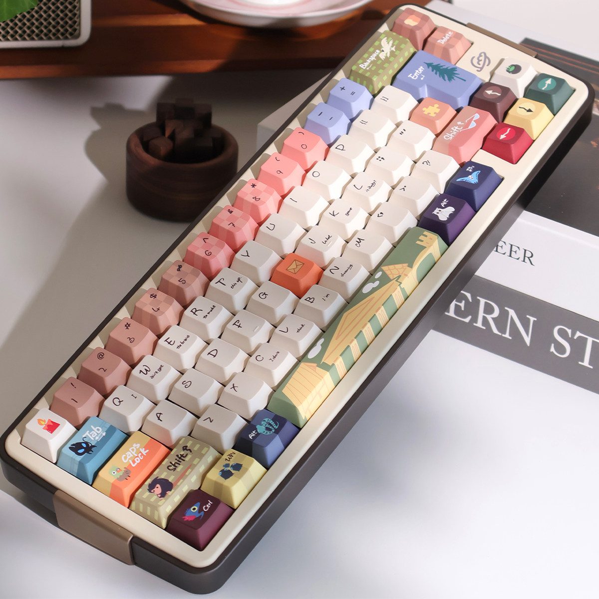 Niedliche Tastenkappen mit Motiven aus „Phantastische Tierwesen“
