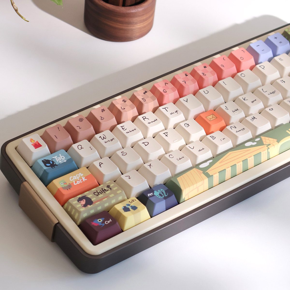 Niedliche Tastenkappen mit Motiven aus „Phantastische Tierwesen“