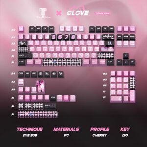 Metal Dye-Sublimation Twilight Butterfly Keycaps