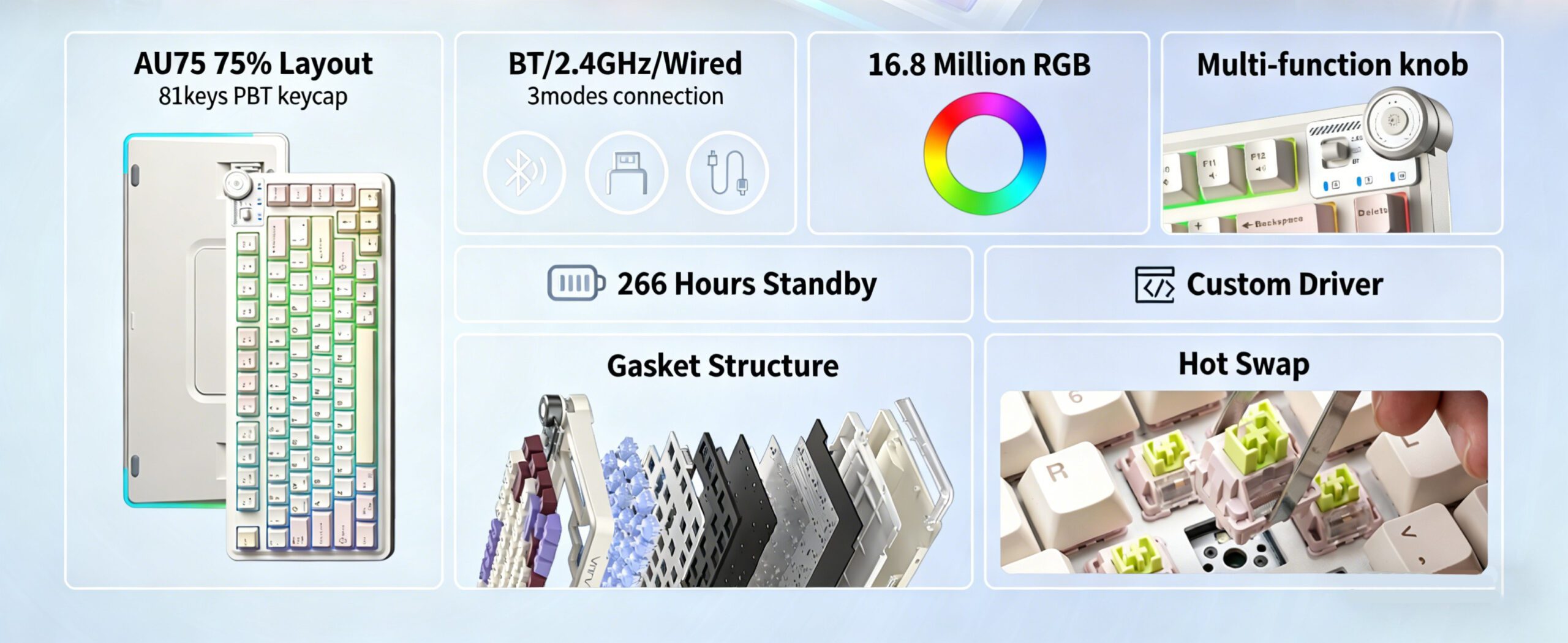 AULA F87 Pro Mechanical Keyboard