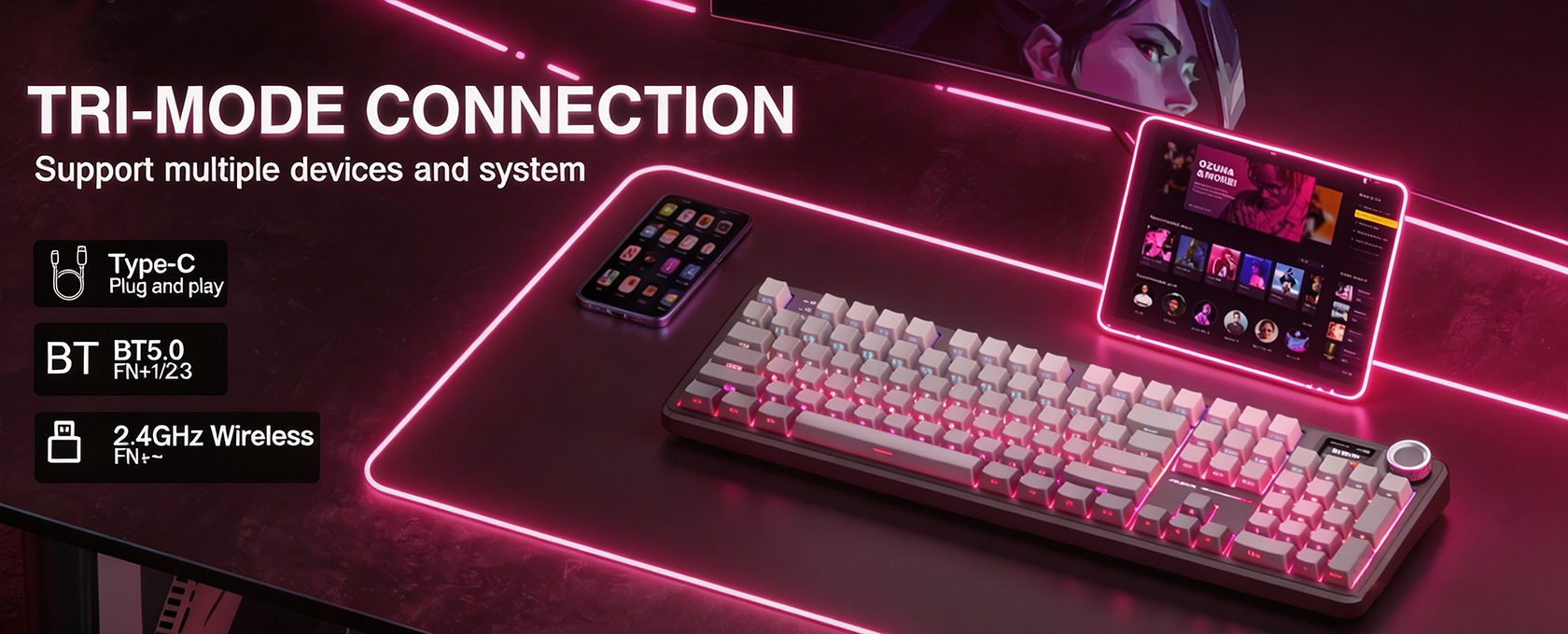 AULA F108 PRO Mechanische Tastatur