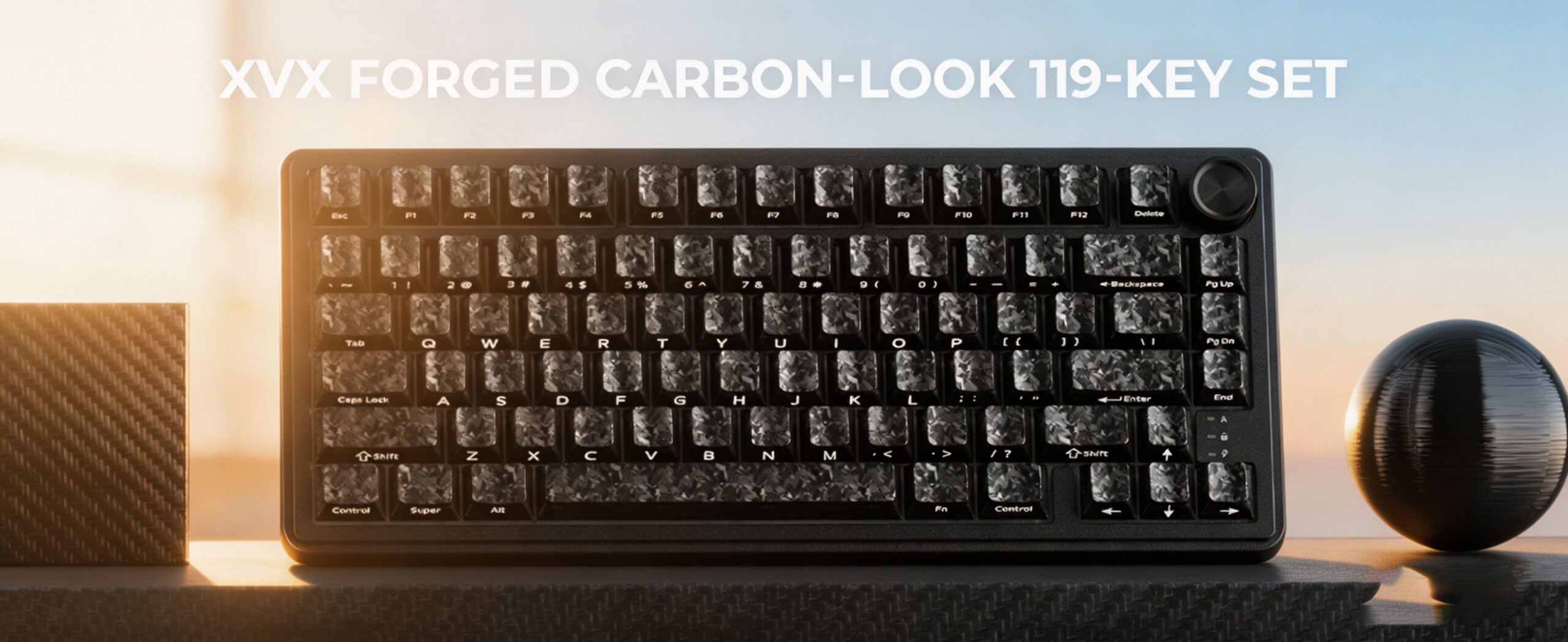 Carbon Fiber Keycaps