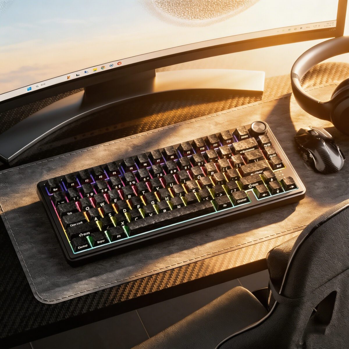 Carbon Fiber Keycaps