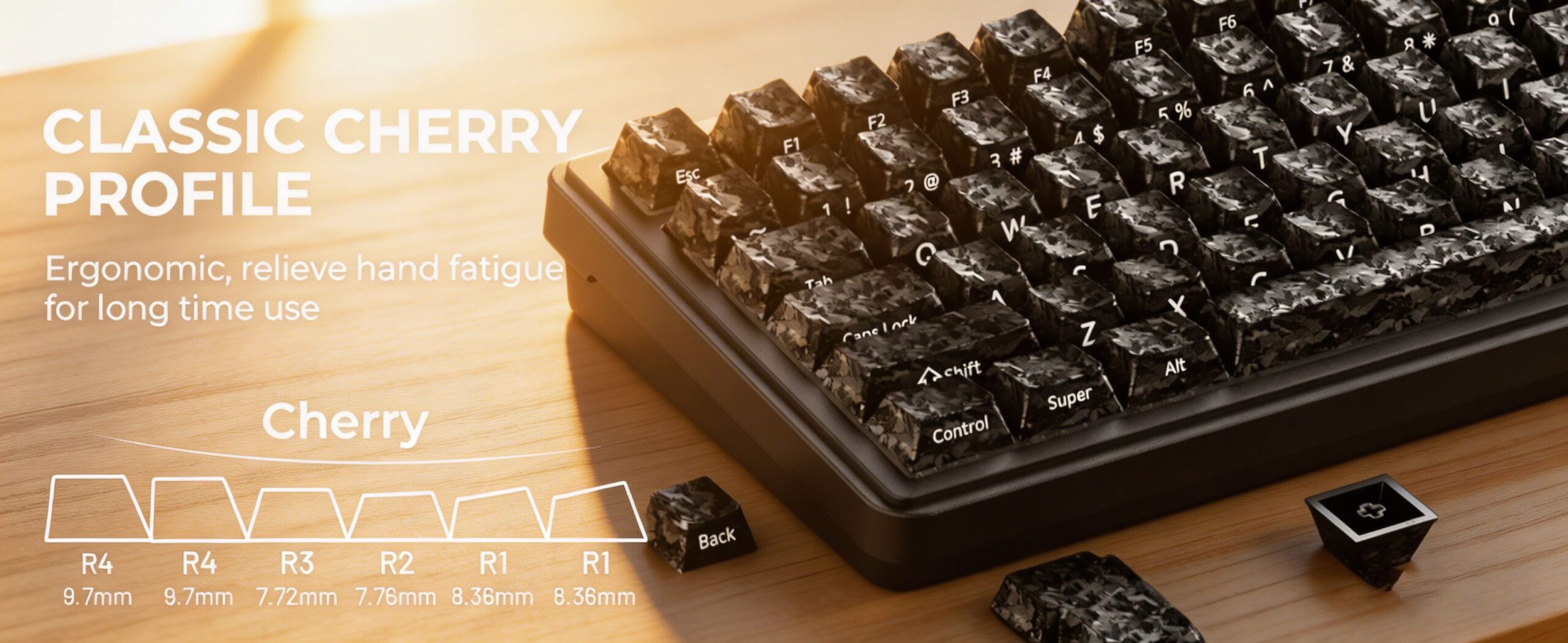 Carbon Fiber Keycaps