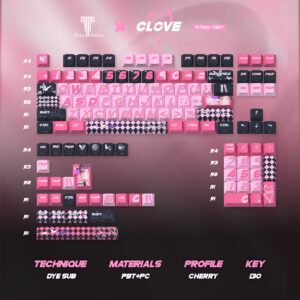 Twilight Butterfly Keycaps Original Cherry Side-Lit Profile