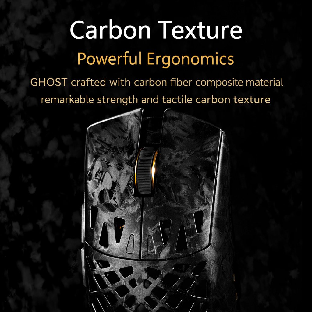 ATK Blazing Sky GHOST Hollow Carbon Fiber Wireless Gaming Mouse ATK Blazing Sky GHOST Hollow Carbon Fiber Wireless Gaming Mouse