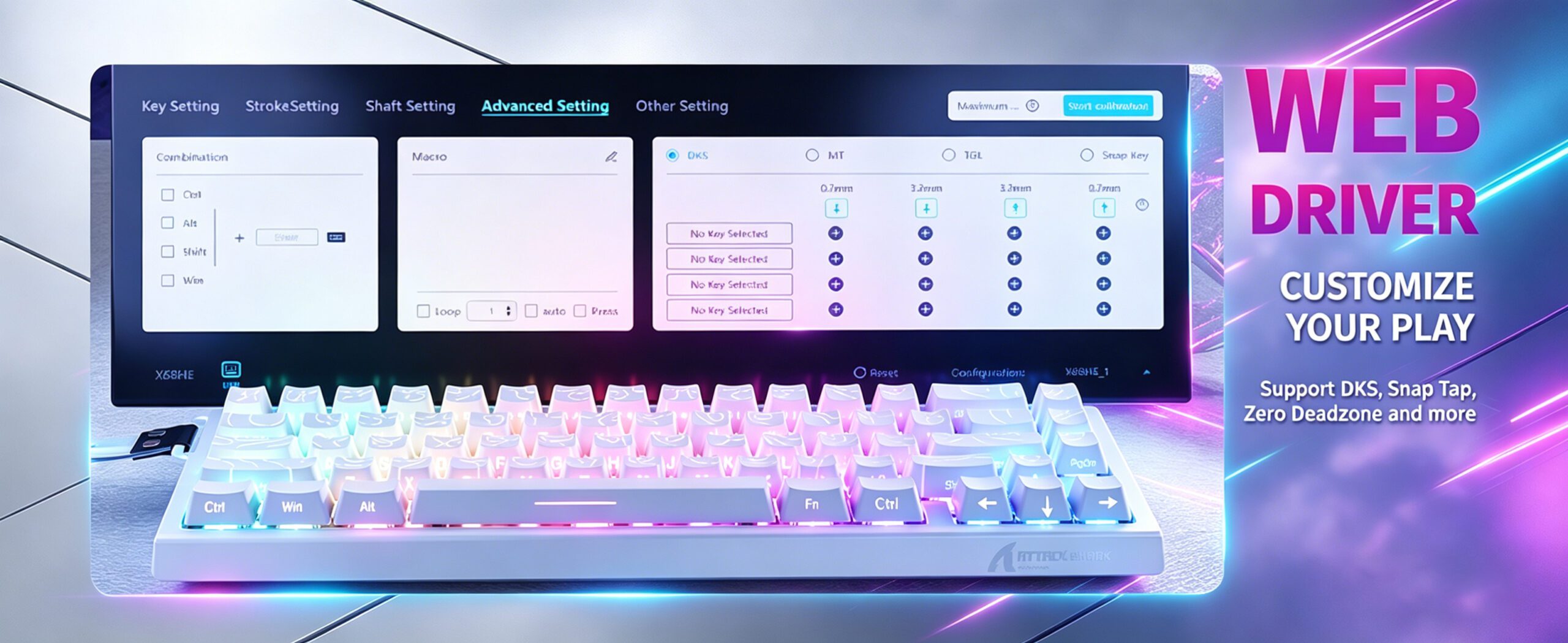 ATTACK SHARK X68 HE Hall Efect Keyboard