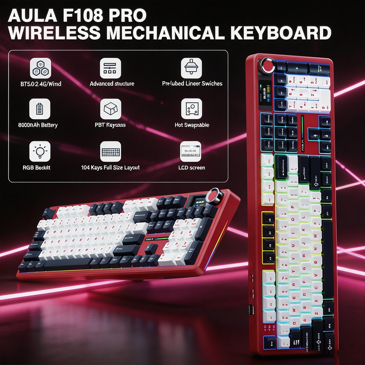 AULA F108 PRO Mechanische Tastatur