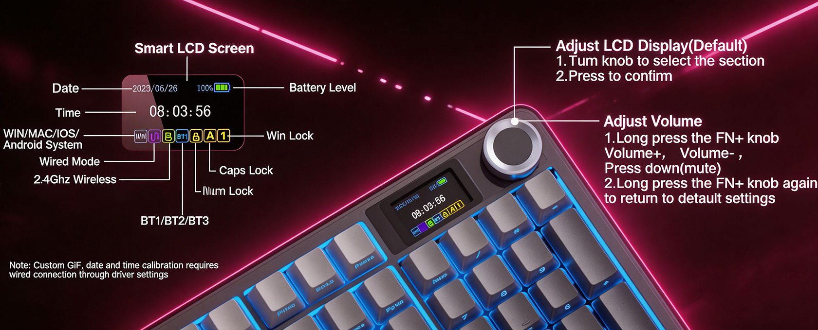 AULA F108 PRO Mechanische Tastatur