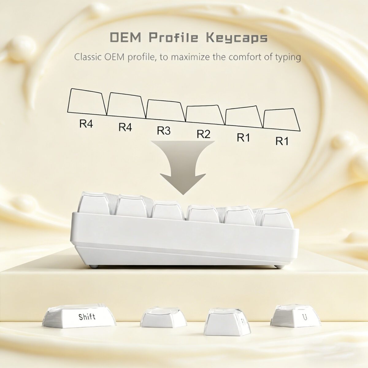 Kristallgelee-Tastenkappen