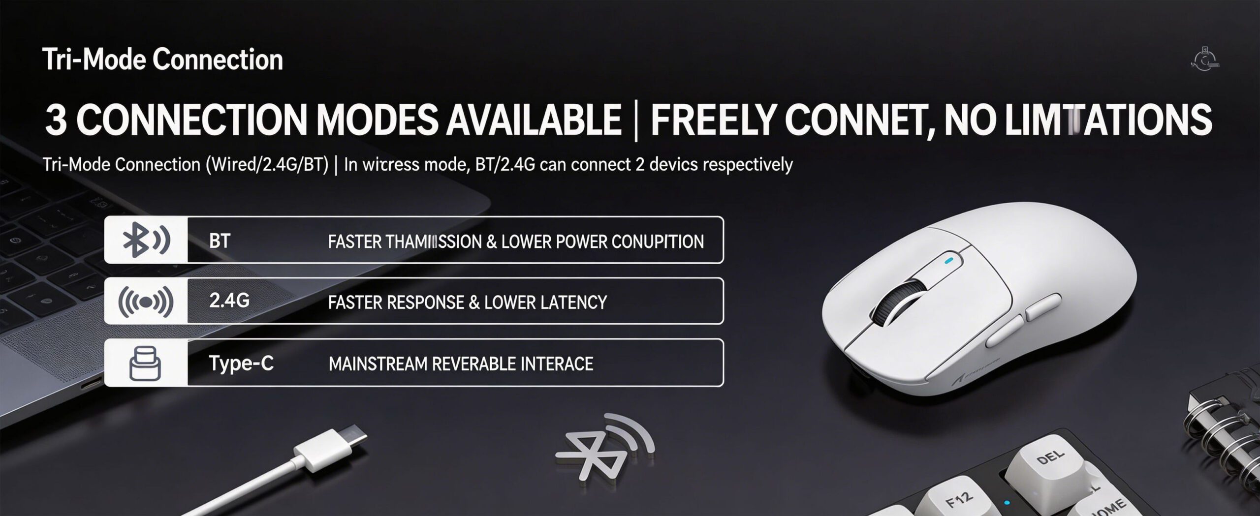 ATTACK SHARK X3 Wireless Gaming Mouse