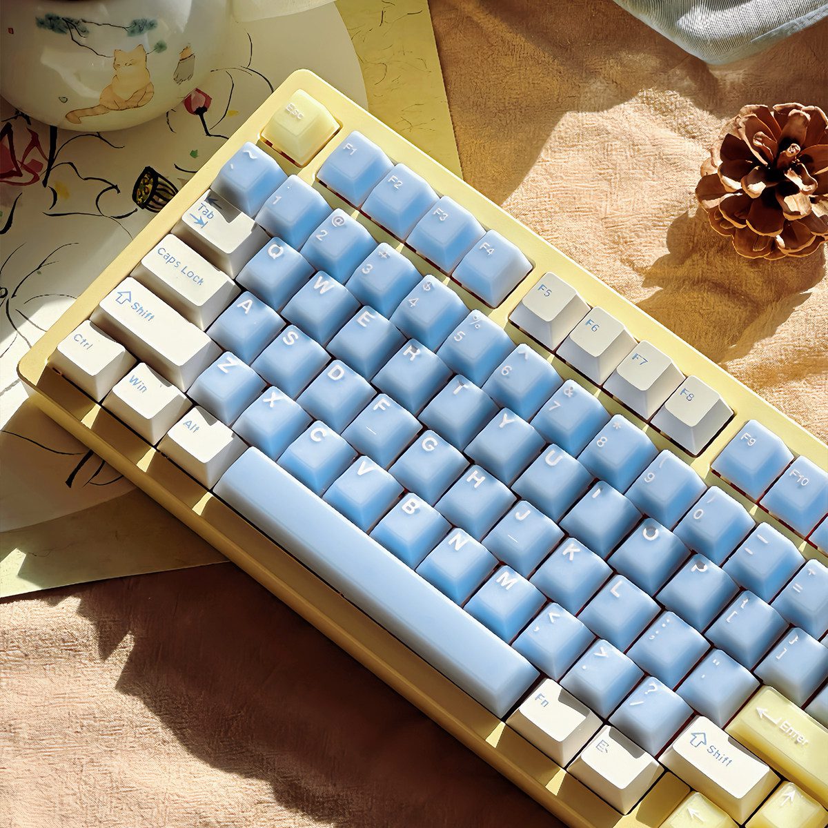 Sea Salt Soda Translucent Custom Keycaps