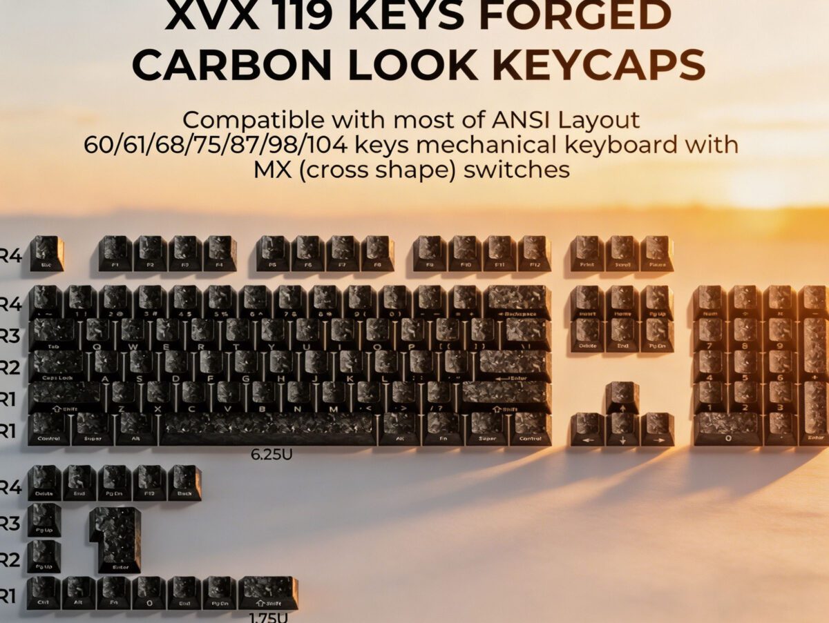 Carbon Fiber Keycaps