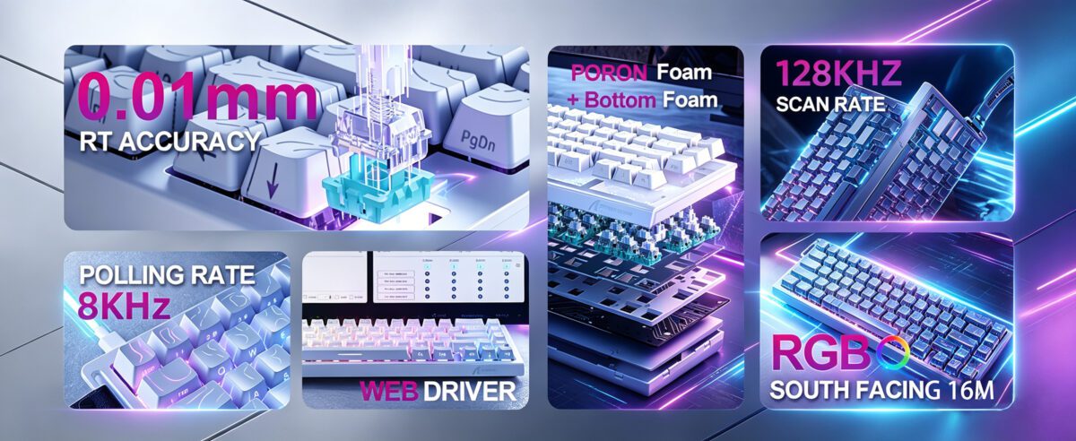 ATTACK SHARK X68 HE Hall Efect Keyboard