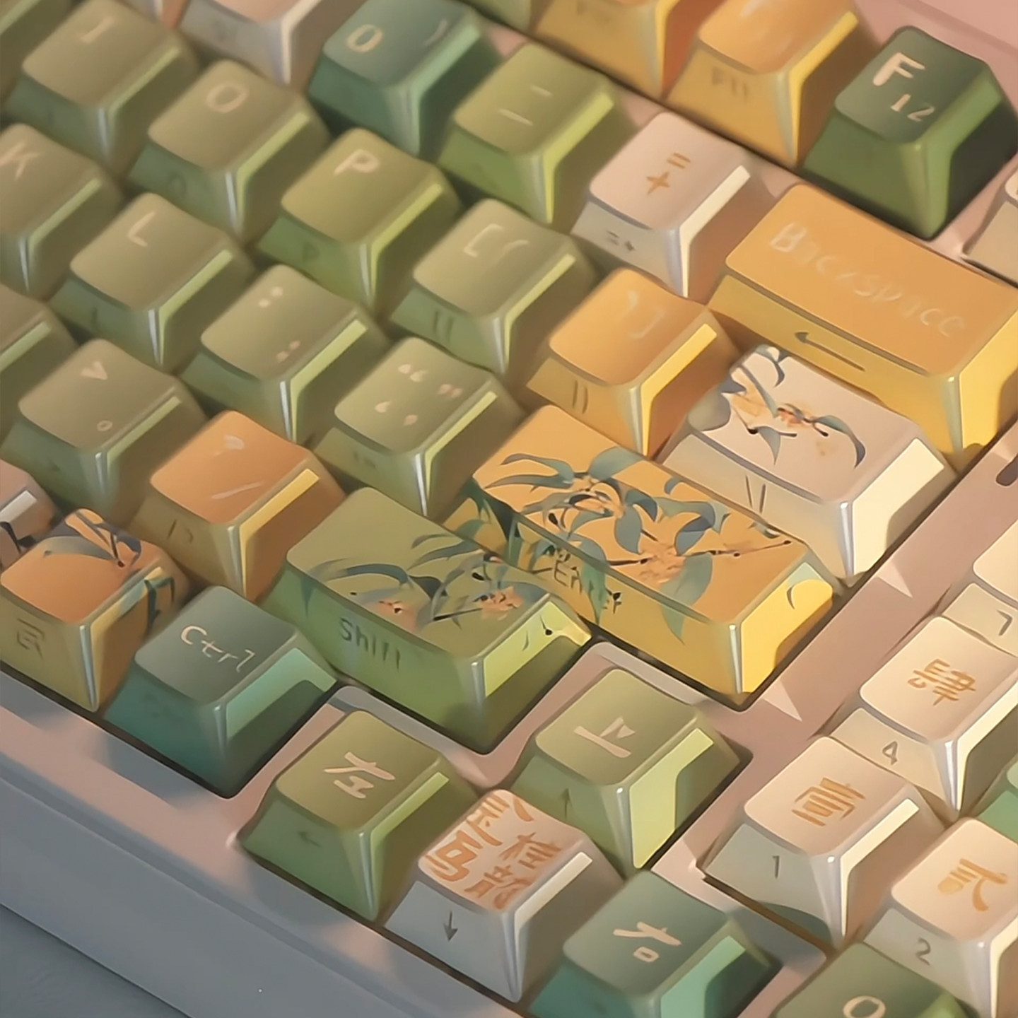 Shine Through Keycaps