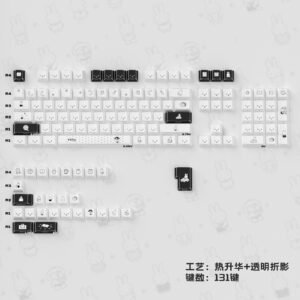 Miffy Edition Prism Shine Through Keycaps