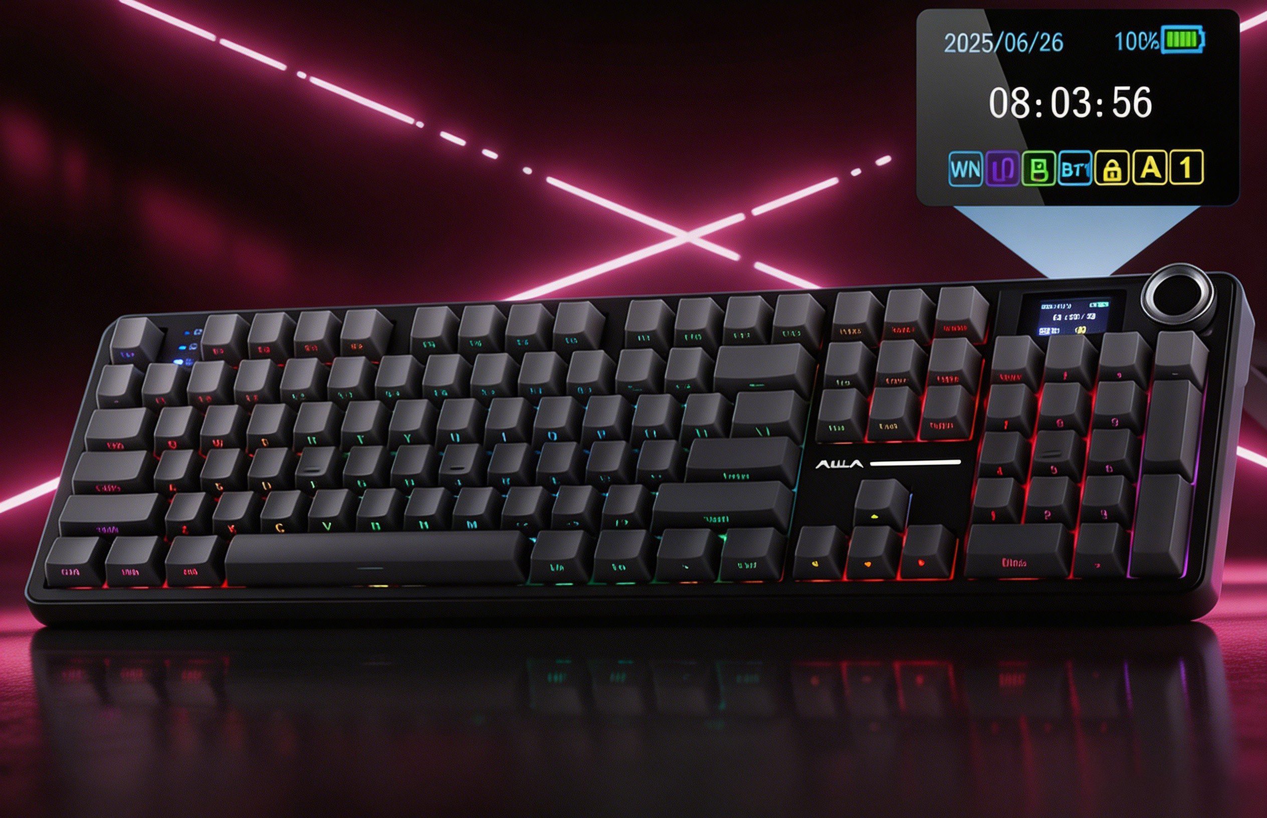 AULA F108 PRO ワイヤレスメカニカルキーボード | フルサイズ