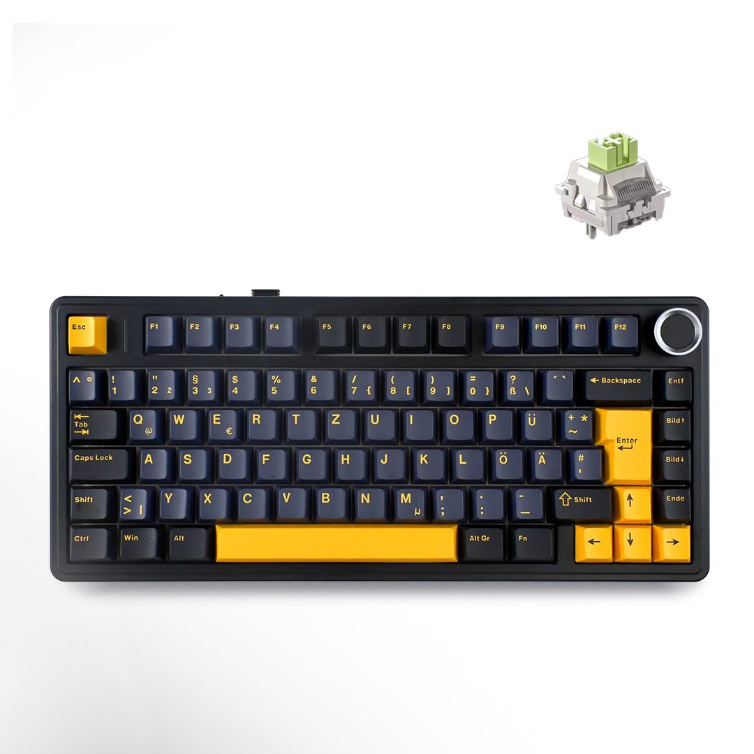 Interruptor AULA F75 ISO-DE-Thunder Black Reaper Interruptor AULA F75 ISO-DE-Thunder Black Reaper