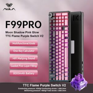 Mondschatten, rosafarbenes Leuchten