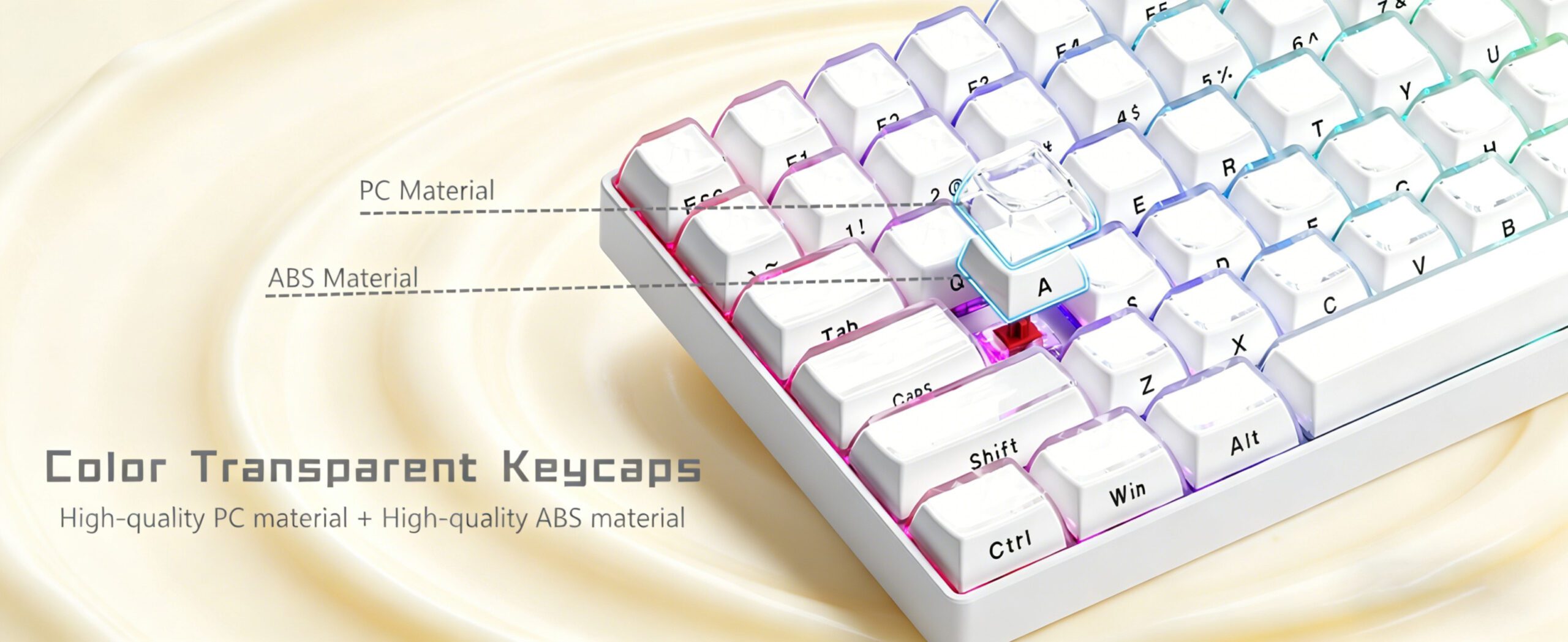 Kristallgelee-Tastenkappen