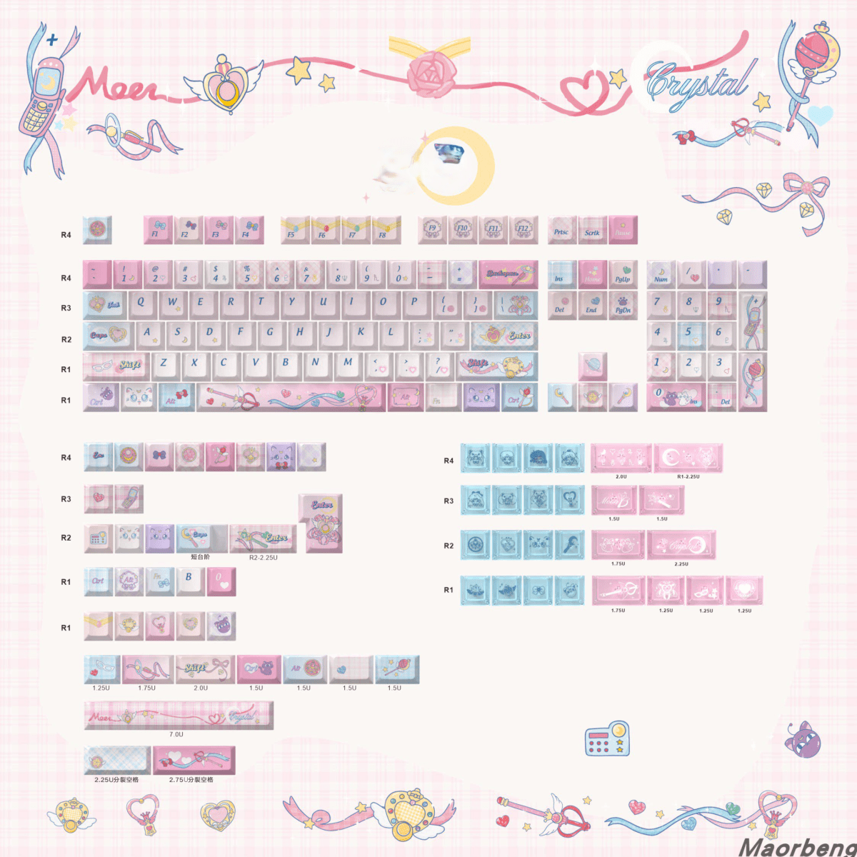 Maorbeng Magic Tsukino Keycaps