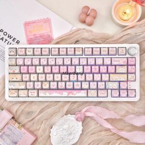 M75 White + Meow Team MAO Keycaps
