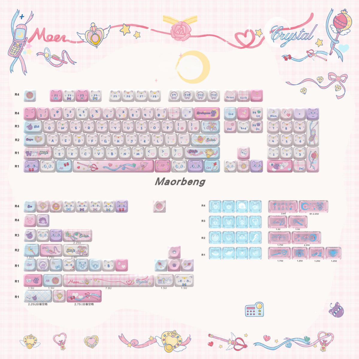 Maorbeng Magic Tsukino Keycaps