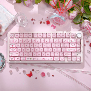 M75 Pink+ Jelly Meow MAO Keycaps
