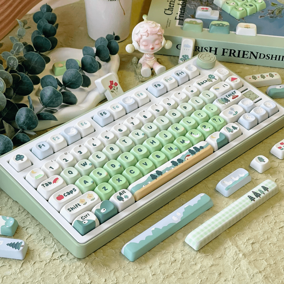 Maorbeng Forest Bird MOA Keycaps