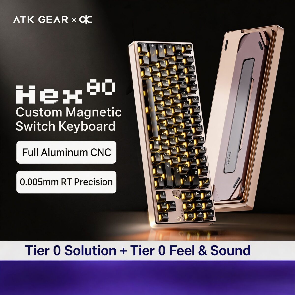 ATK x QK Hex80 Hall Effect Keyboard